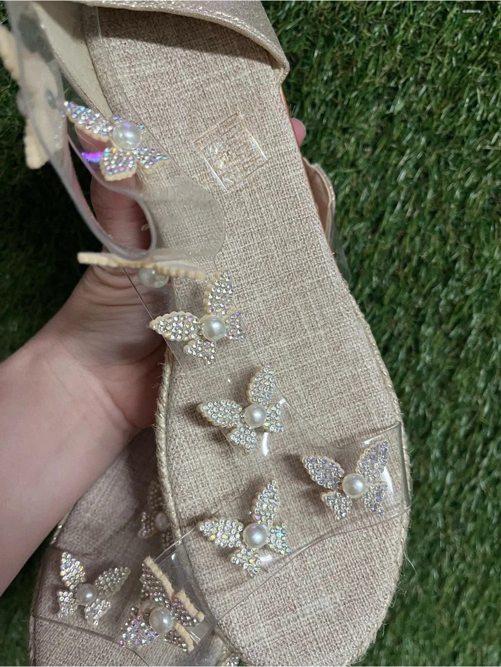 N/A beige espadrille